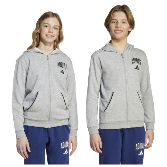 Adidas Παιδική ζακέτα Collegiate Typography French Terry Full-Zip Hoodie Adidas Παιδική ζακέτα Collegiate Typography French Terry Full-Zip Hoodie